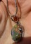 Natural Ethiopian Opal Pendant in Sterling Silver setting and chain Carousel 2