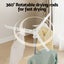 Clothes Rack Airer 2 Tier Rotatable Hanger Foldable Carousel 4