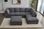 Liberty Premium Chenille Fabric Sectional Sofa Chaise Facing right With Ottoman Carousel 5