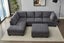 Liberty Premium Chenille Fabric Sectional Sofa Chaise Facing Left With Ottoman Carousel 5