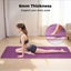 Centra Yoga Mat Non-Slip Fitness Exercise Workout Home Pilates & Floor Purple Carousel 5
