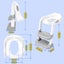 Bopeep Kids Toilet Ladder Toddler Training Step Stool Soft Seat Non Slip Grey Carousel 2
