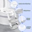 Bopeep Kids Toilet Ladder Toddler Training Step Stool Soft Seat Non Slip Grey Carousel 6