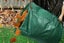 Heavy Duty Outdoor Leaf Collection Bag Foldable Garden Yard Waste Tarp Carousel 5
