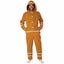 Gingerbread Man Fleece Jumpsuit Christmas Festival Adult Unisex Mens Costume Carousel 1