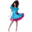 80s Party Dress Blue Cocktail 1980s Retro Prom Queen Adult Womens Costume Carousel 3