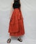 Jac + Jack Orange tiered Wrap skirt size 10 as new Carousel 1