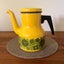 Vintage Finel Arabia • Yellow Enamel Coffee Pot Carousel 2