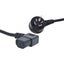 10A 3 Pin Black Appliance Mains Lead Carousel 1