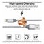 3M Silver Gray Braided USB to Lightning Cable Fast Charging Carousel 2