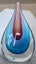 ~" Flavio Poli Seguso Style Sommerso Teardrop Art Glass "~ Carousel 3