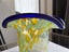 Art Glass Vase with Blue rim Carousel 3