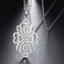 925 Sterling Silver CZ Diamond Necklace "Bridgerton" Carousel 8