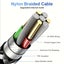 Fast Charging Cable 1M Braided USB to Lightning Carousel 3
