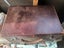 Small ANTIQUE VINTAGE MID CENTURY BROWN LEATHER Suitcase c1920-1940s 37x26cm Carousel 3