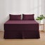 Dreamaker Superfine Washed Microfibre Pleated Valance Cherry King Bed Carousel 6