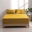 Dreamaker Superfine Washed Microfibre Combo Fitted Sheet Set Mustard King Single Carousel 10