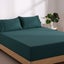 Dreamaker Superfine Washed Microfibre Combo Fitted Sheet Set Teal King Single Carousel 2