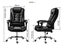 Ergonomic Gaming Chair Adjustable Office Chair 150KG Swivel Computer Chair Black Carousel 8