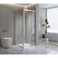Della Francesca 40Mm Contemporary Corner Sliding Chrome Shower Screen 86X92cm Carousel 1