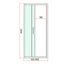 Della Francesca 40Mm Contemporary Corner Sliding Chrome Shower Screen 86X92cm Carousel 2