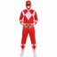 Red Ranger Deluxe Power Rangers Superhero Fancy Dress Up Adult Mens Costume Carousel 4