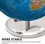 25cm Rotating LED World Globe – Educational Desk Globe with Light & USB Power Carousel 5