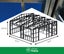 6x6m Green Frame Steel Kitset – Sleepout, Tiny Home or Garage Frame Carousel 1