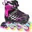 Kids Adjustable Inline Skates Light Up Wheels Outdoor Fun - Brand New NZ Stock Carousel 1