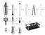 20Pcs Cocktail Shaker Set Stainless-Steel Bartender Kit Martini Strainer Maker Carousel 8