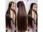 13x6 HD Lace Frontal Ombre Brown Glueless Human Hair Wig Carousel 5