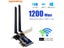 Wireless PCIe Adapter 1200Mbps 802.11ac Bluetooth 4.0 For Desktop Carousel 3