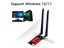PCIE Wifi Adapter 5400Mbps 802.11AX/AC Dual Band For Win 10 11 Carousel 7