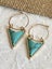 Arizona Nights Turquoise Howlite Geo Hoop Earrings Carousel 4