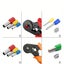 Self-Adjustable Ratchet Ferrule Crimping Tool Kit With Wire Terminals Carousel 7