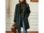 Women's Vintage Wool Plaid Mid-Length Jacket Carousel 1