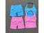 2 Pcs Women's Seamless Halter Bra Shorts Set For Workout Carousel 4