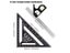 Rafter Square Combination Triangle Square Set For Woodworking Carousel 8