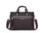 PU Leather Laptop Briefcase For Men A4 Documents Shoulder Tote Carousel 1