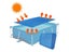 Solar Pool Cover Heat Retaining Bubble Blanket Free Cutting Carousel 3