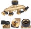 Brass 4 Way Garden Hose Tap Connector Adapter Garden Irrigation Carousel 2