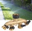 Brass 4 Way Garden Hose Tap Connector Adapter Garden Irrigation Carousel 4