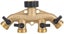 Brass 4 Way Garden Hose Tap Connector Adapter Garden Irrigation Carousel 7