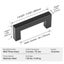 Vevor 10 Pack Cabinet Pulls 3In / 76Mm Center To Slim Square Kitchen Drawer Stai Carousel 6