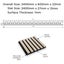 Acoustic Slat Wall Panels 2.88m² Walnut 2x Panels - W 600mm x H 2400mm Carousel 3