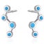 Silver Turquoise Stud Earrings "Polaris" Carousel 1