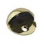 Nidus Door Stop Type#1 Half Moon Floor Mounted Polished Brass DSFM1PB Carousel 1