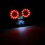Motorcycle Led Rear Tail Light Brake Indicator Light Number Plate 12V Red T7 Carousel 5
