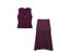 Women Knitted V Neck Vest Set With Long Skirt Carousel 8