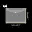 12Pcs A4 Plastic File Bag Translucent Document Storage Pouch With Button Closure Carousel 2